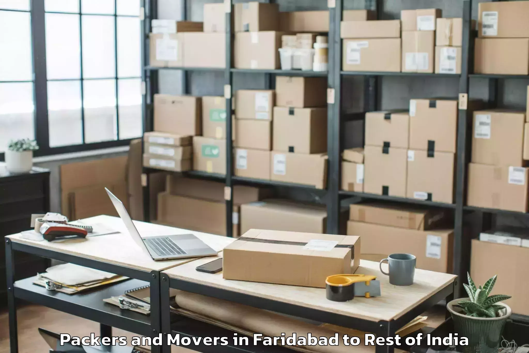 Reliable Faridabad to Kupwara Packers And Movers